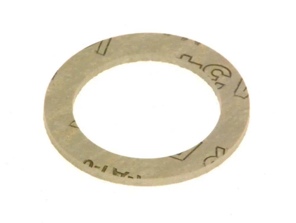 Bosch-Dichtung aus grauem Material, ringförmig mit innerem und äußerem Durchmesser, auf weißem Hintergrund dargestellt.
